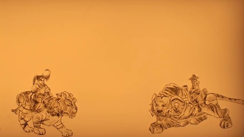魔兽世界携手沙画艺术家胡雪朗 创作壬寅年新春特别沙画