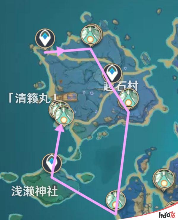 《原神》飘浮灵讨伐路线整理