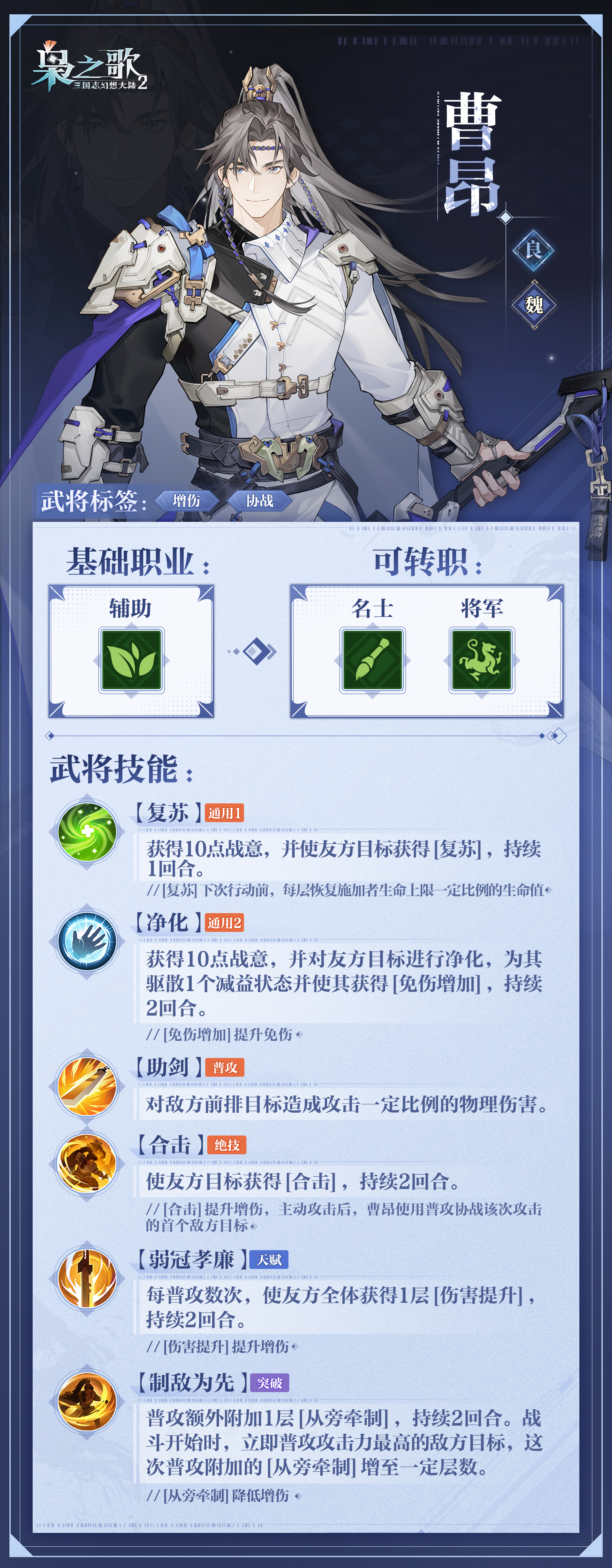 三国志幻想大陆2曹昂什么阵容厉害