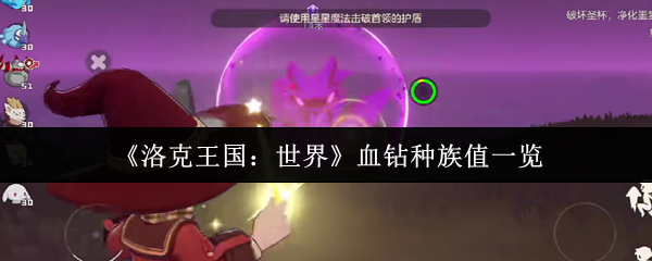 洛克王国世界血钻种族值特性介绍